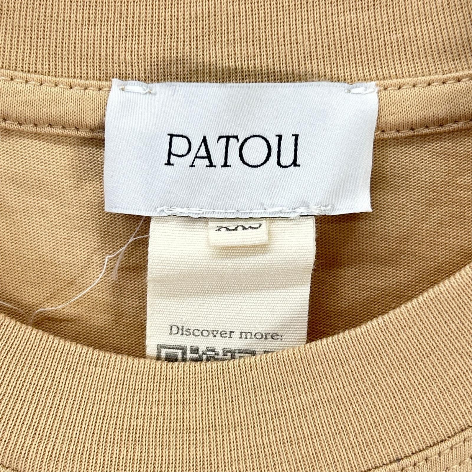 PATOU パトゥ ベージュ グラデーション ロゴ 半袖Tシャツ XXS - メルカリ