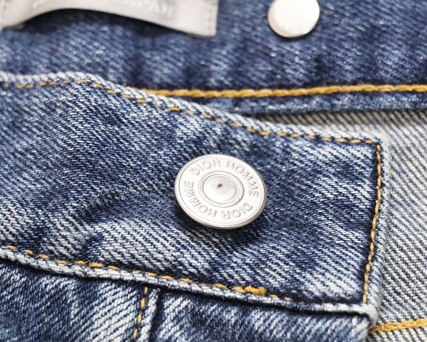 美品 Dior Homme ディオールオム カラー刺繍 デニムパンツ 28インチ