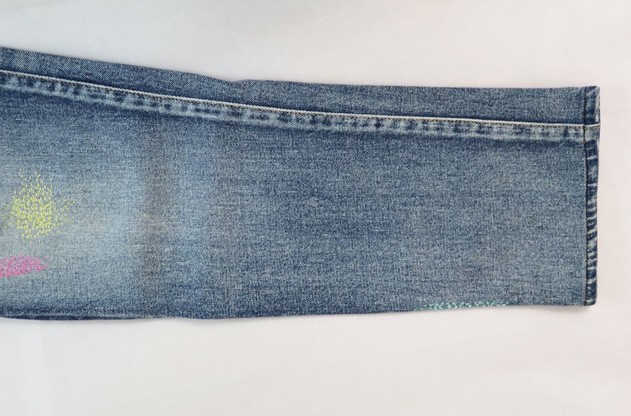 美品 Dior Homme ディオールオム カラー刺繍 デニムパンツ 28インチ