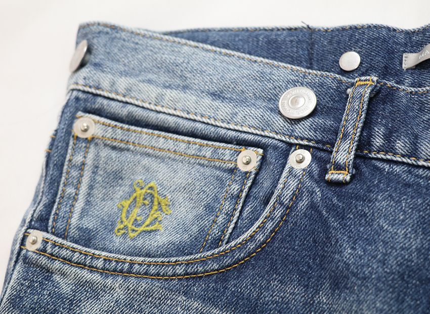 美品 Dior Homme ディオールオム カラー刺繍 デニムパンツ 28インチ