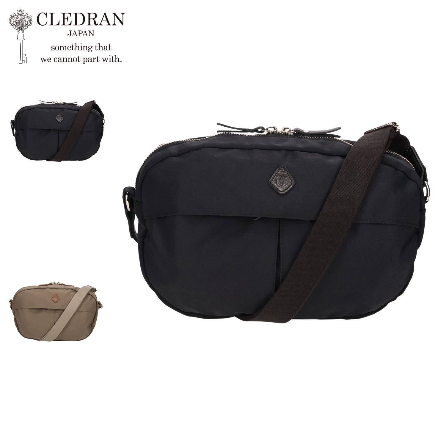 CLEDRAN クレドラン ショルダーバッグ ペリ オーバル メンズ レディース A5 斜めがけ 日本製 軽量 PELI OVAL CL3689