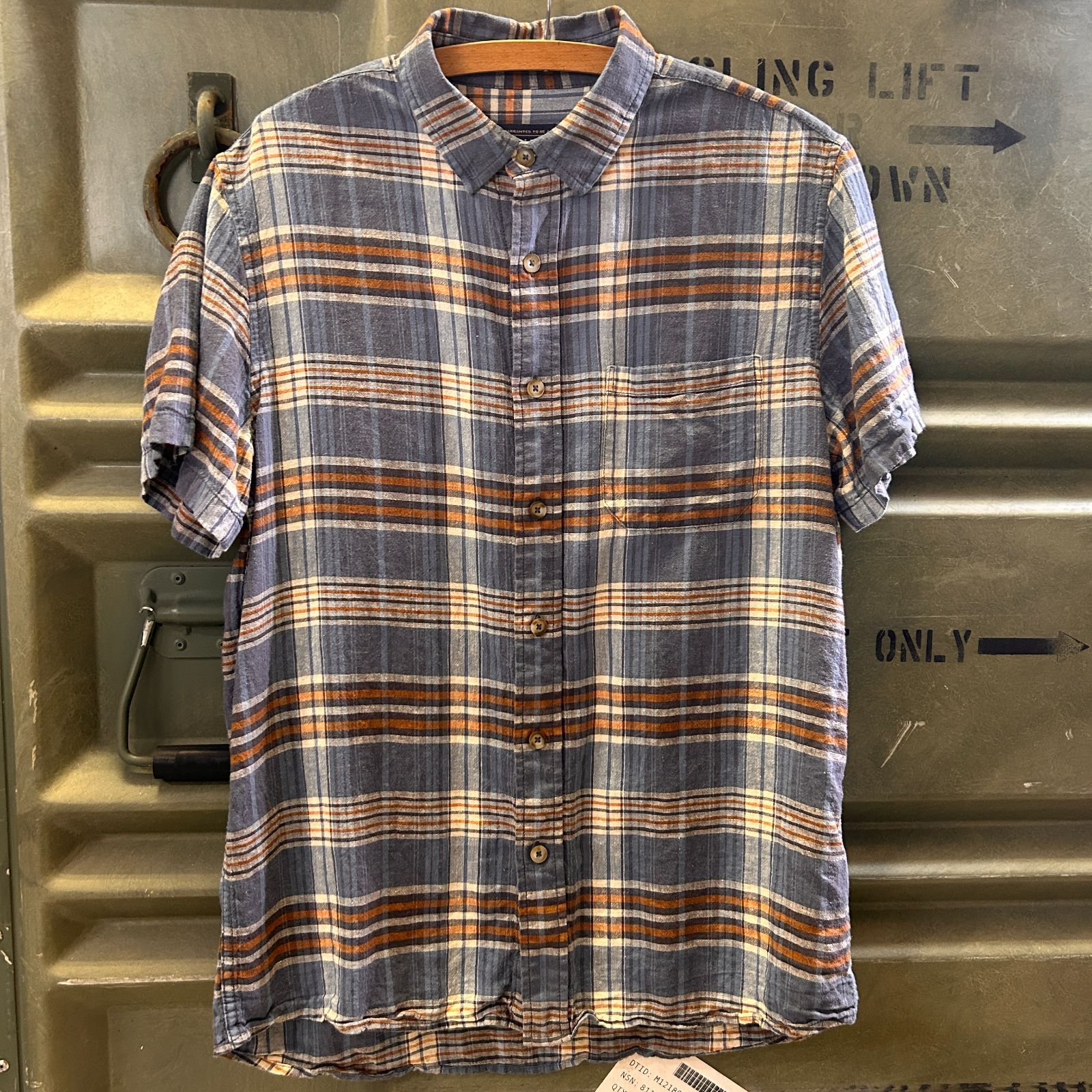 【PENDLETON】ペンドルトン 半袖チェックシャツ リネン レーヨン ブルー オレンジ アメカジ 【PENDLETON】ペンドルトン 半袖チェックシャツ リネン レーヨン ブルー オレンジ アメカジ