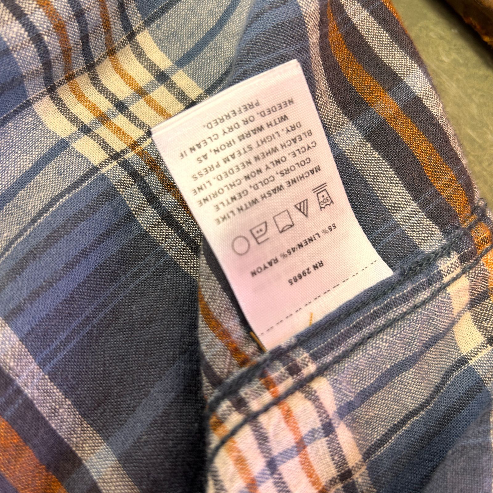 【PENDLETON】ペンドルトン 半袖チェックシャツ リネン レーヨン ブルー オレンジ アメカジ 【PENDLETON】ペンドルトン 半袖チェックシャツ リネン レーヨン ブルー オレンジ アメカジ
