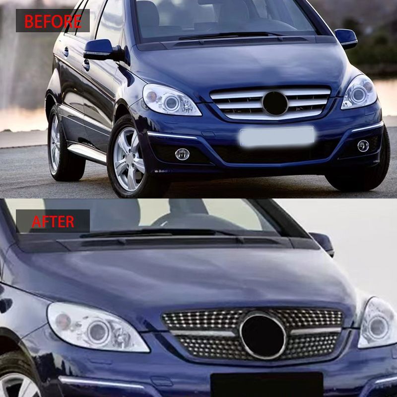 ベンツ Bクラス W245 2009-2011年対応 フロントグリル ドットメッシュ 