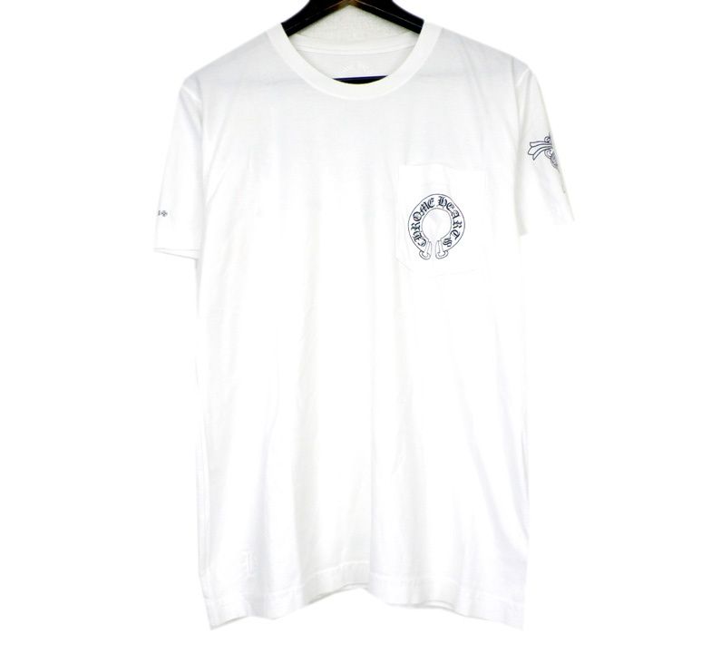 クロムハーツ CHROME HEARTS バック3 モチーフ ホースシュー プリント 半袖 Tシャツ　w27473