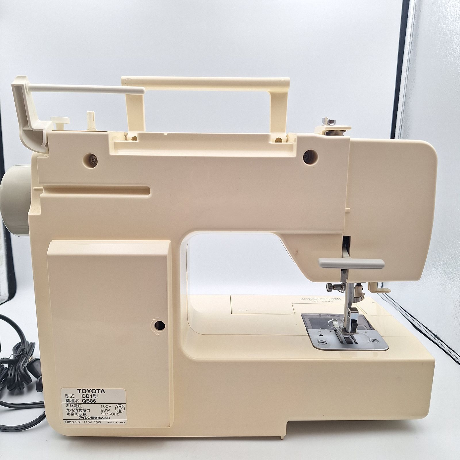 TOYOTA ミシン QB1型 QB86 家庭用ミシン 電子ミシン フット