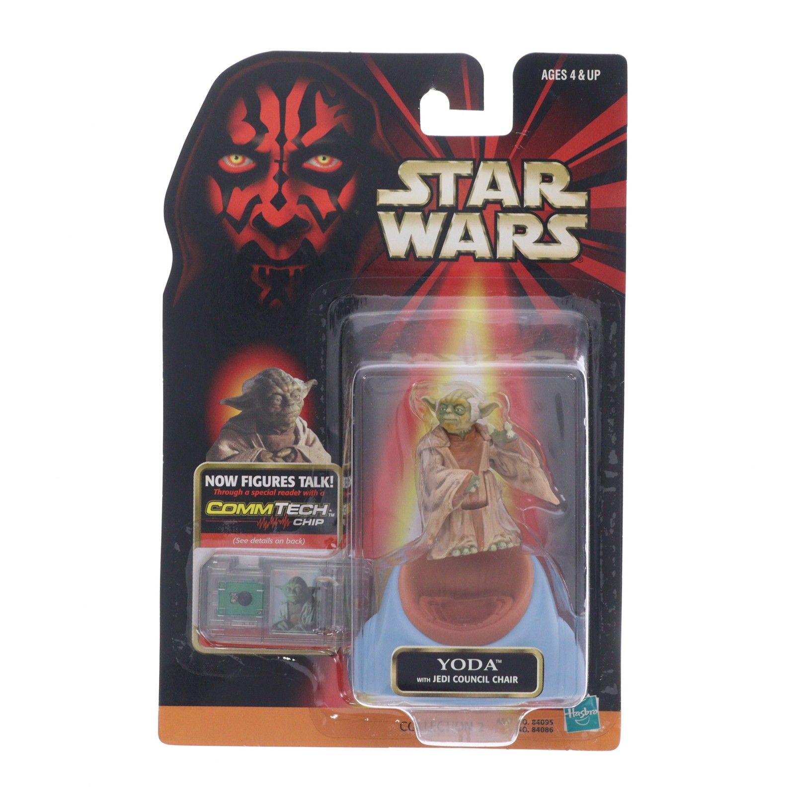 Figura básica Comtech Yoda STAR WARS Episodio 1/Amenaza fantasma Figura móvil completa Hasbro/Tommy