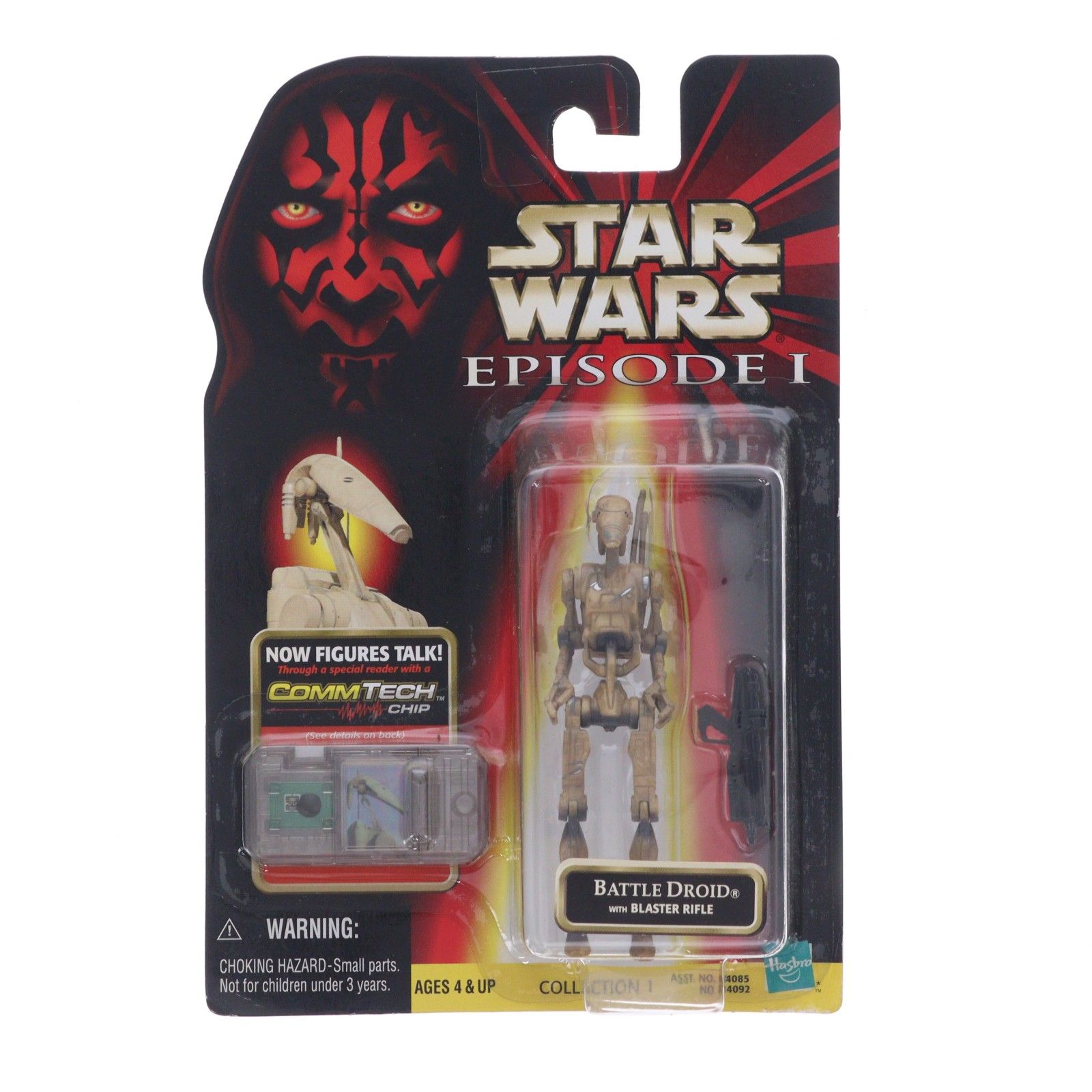 Figura básica Comtech Battleroid (marrón) STAR WARS Episodio 1/Amenaza fantasma Figura móvil completa Hasbro