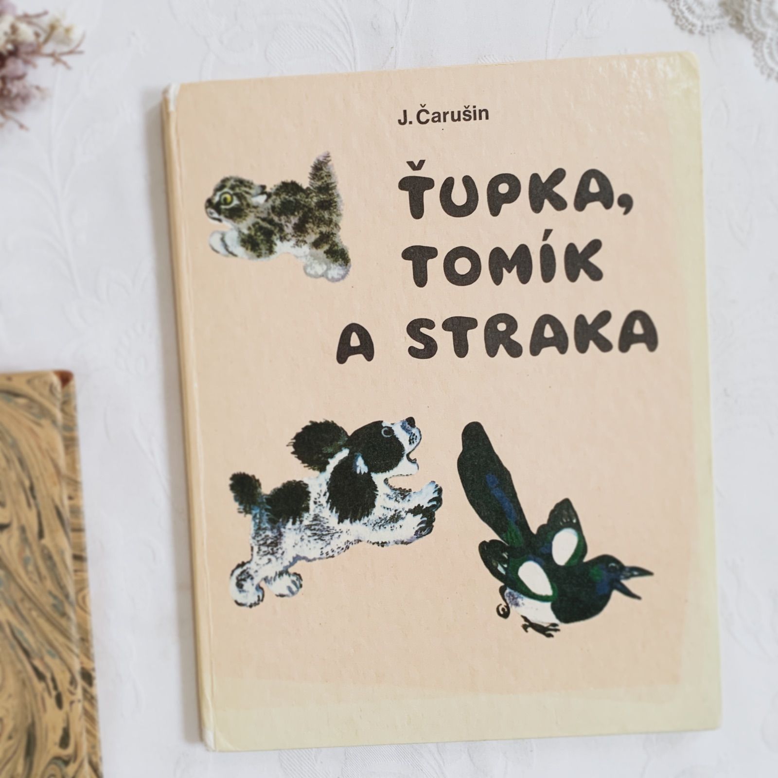 希少Оチェコヴィンテージ絵本 Čarovný svět 1962年⁠ 1982年-柔らかくあたたかなチェコ語古絵本-Ťupka, Tomík チャルーシン