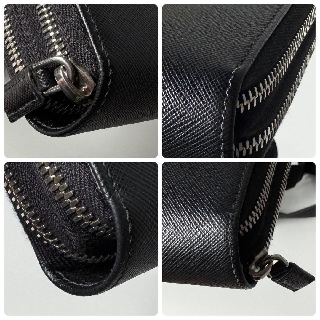 PRADA / サフィアーノ トライアングルロゴ スマホショルダーバッグ