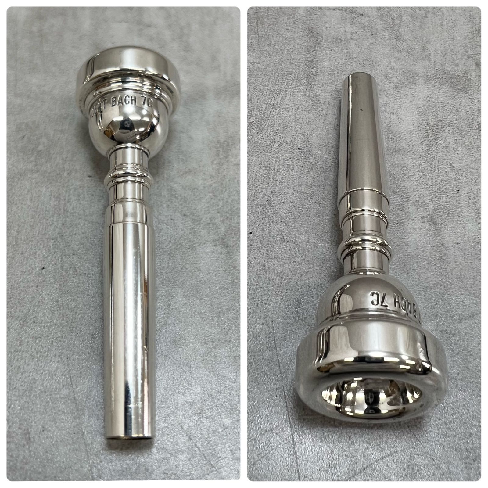 美品 シルキー B5 B♭トランペット マウスピース 純正ハードケース