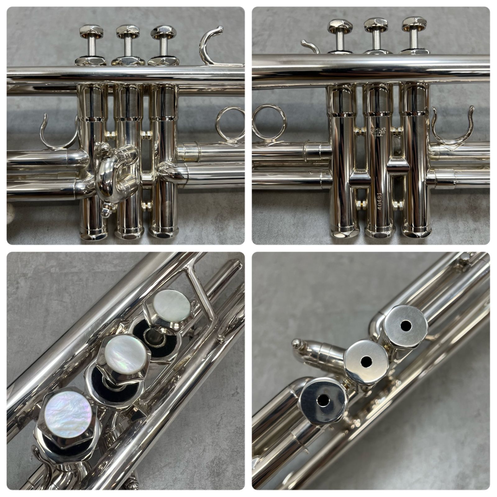 美品 シルキー B5 B♭トランペット マウスピース 純正ハードケース