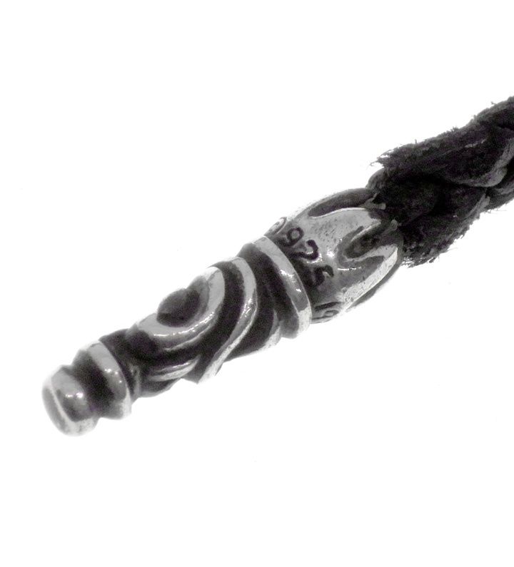 クロムハーツ CHROME HEARTS 【 LEATHER BRAID 】 スクロール レザー