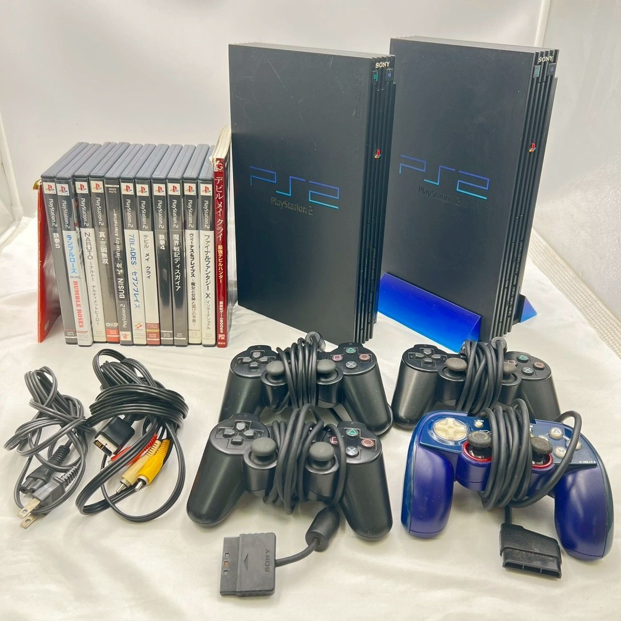 大幅値下げ???】PS2本体2台・ソフト・コントローラー大量セット SONY