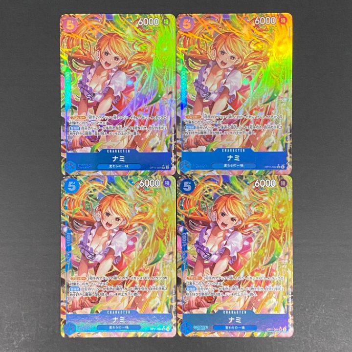 東店52-4439-2607]ワンピースカード ナミ パラレル 4枚セット SR OP11
