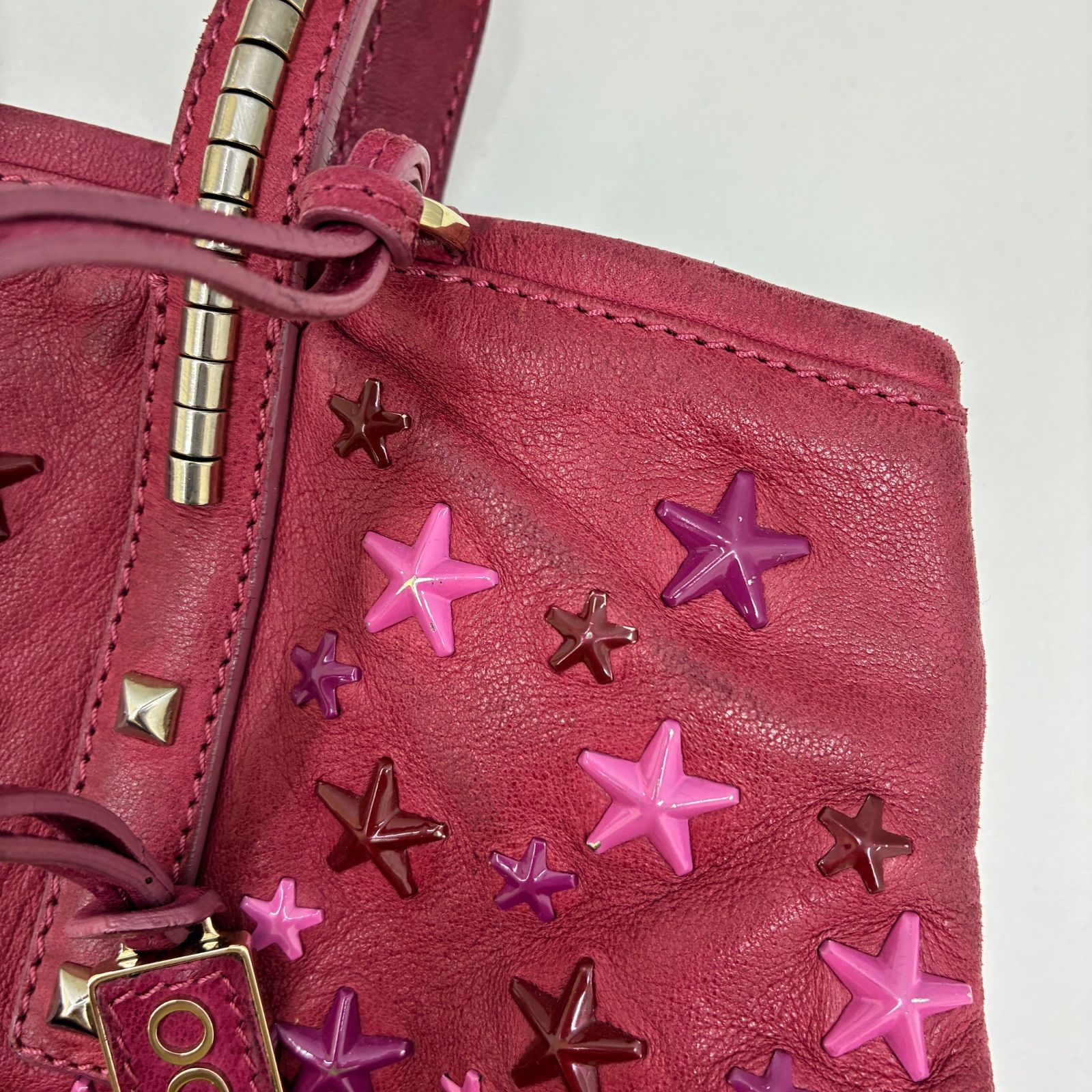 JIMMY CHOO トートバッグ スタッズ 星 - メルカリ