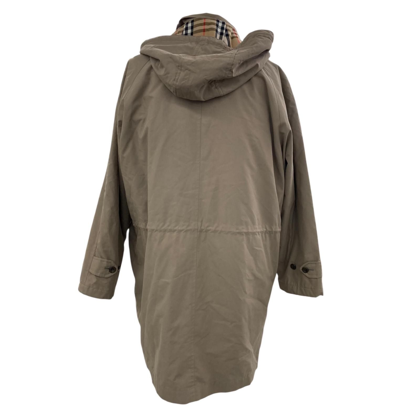 180053 BURBERRY バーバリー コート M ベージュ ノバチェック柄 ダウン