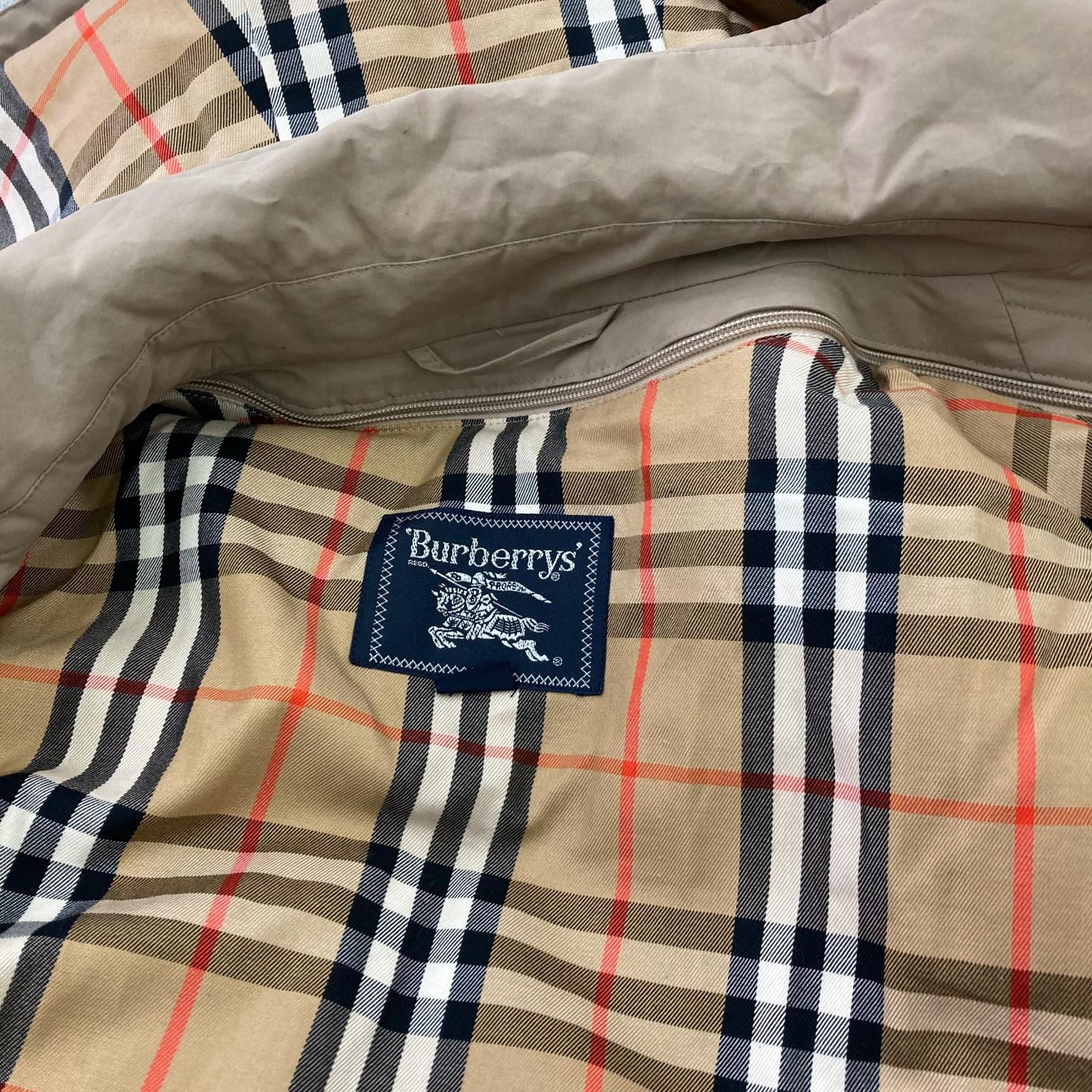 180053 BURBERRY バーバリー コート M ベージュ ノバチェック柄 ダウン