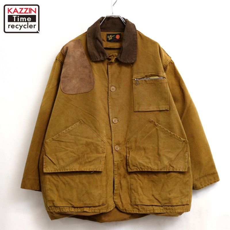 60s vintage BULLSEYE BILL ダック ハンティングジャケット メンズ XL~サイズ相当 ビッグサイズ オーバーサイズ