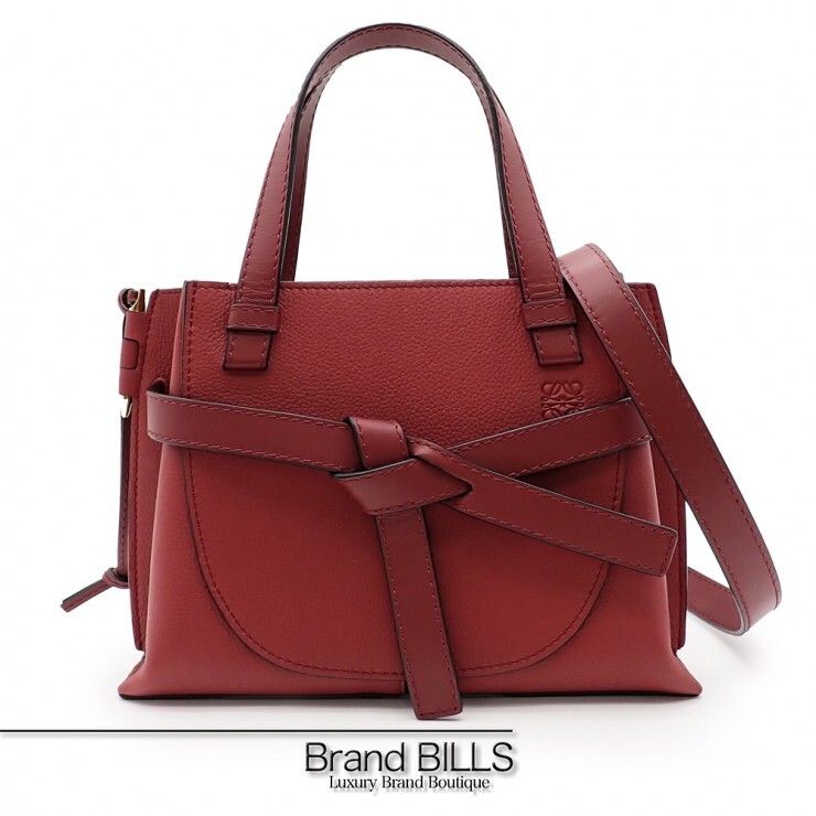 美品 LOEWE ロエベ ゲート トップハンドル ミニ ハンドバッグ 2way
