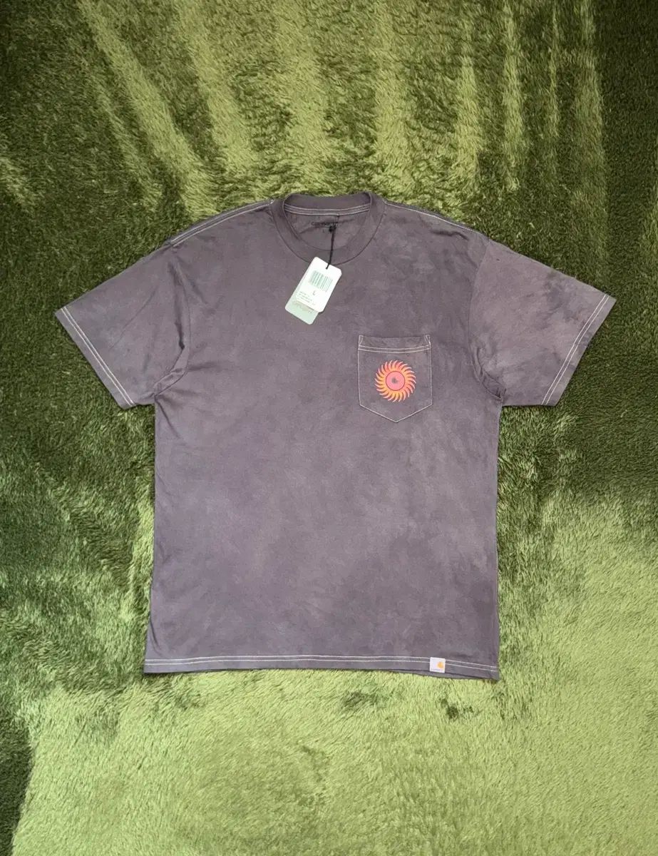 L カーハート WIP ノート グラフィック ハンド ダイング ポケット Tシャツ
