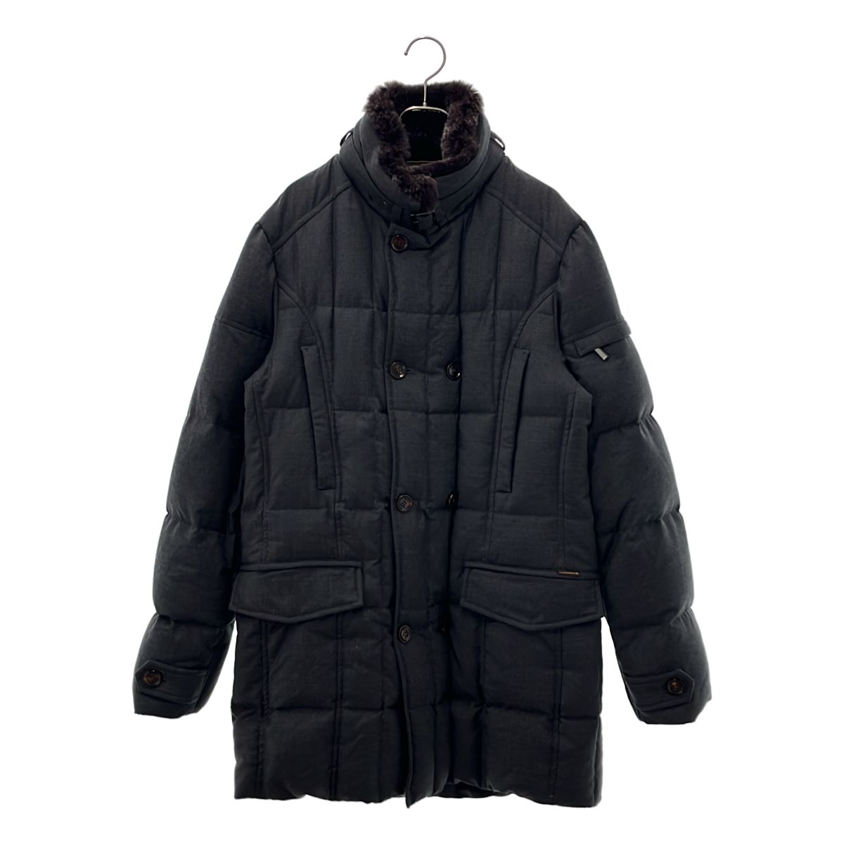 MooRER / ムーレー | ウール カシミヤ ファー ダウンコート | 46 | グレー | メンズ MooRER / ムーレー | ウール カシミヤ ファー ダウンコート | 46