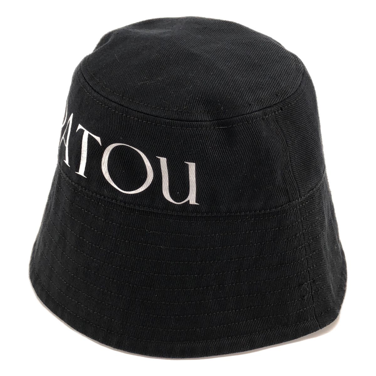 PATOU / パトゥ | コットン ロゴプリント バケットハット | M-L | ブラック | レディース