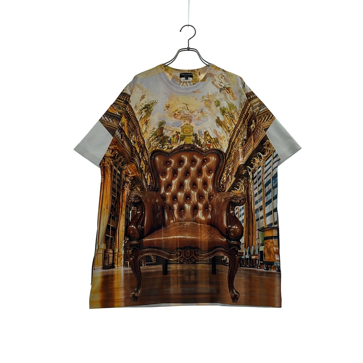 【美品】 COMME des GARCONS HOMME PLUS / コムデギャルソンオムプリュス | 2024SS | ポリエステル 総柄 オーバーシルエット Tシャツ カットソー | M | マルチカラー | メンズ