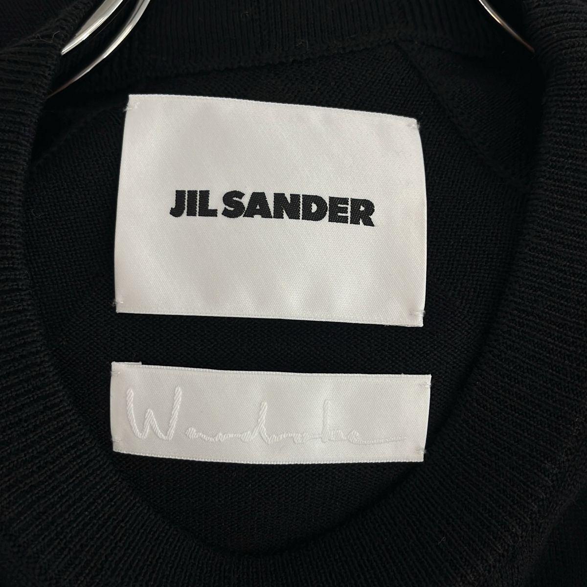 【美品】  JIL SANDER / ジルサンダー | 2023AW | SWEATER CN LS - OVER FIT クルーネックニット | 44 | ブラック | メンズ 美品】 JIL SANDER / ジルサンダー | 2023AW | SWEATER CN LS - OVER