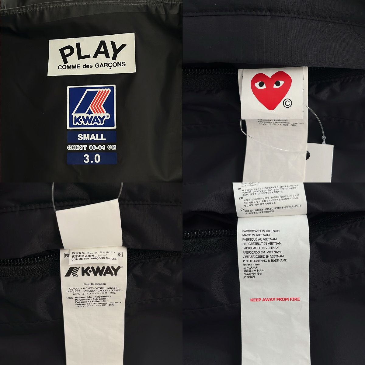 美品】 PLAY COMME des GARCONS / プレイコムデギャルソン | × K-WAY