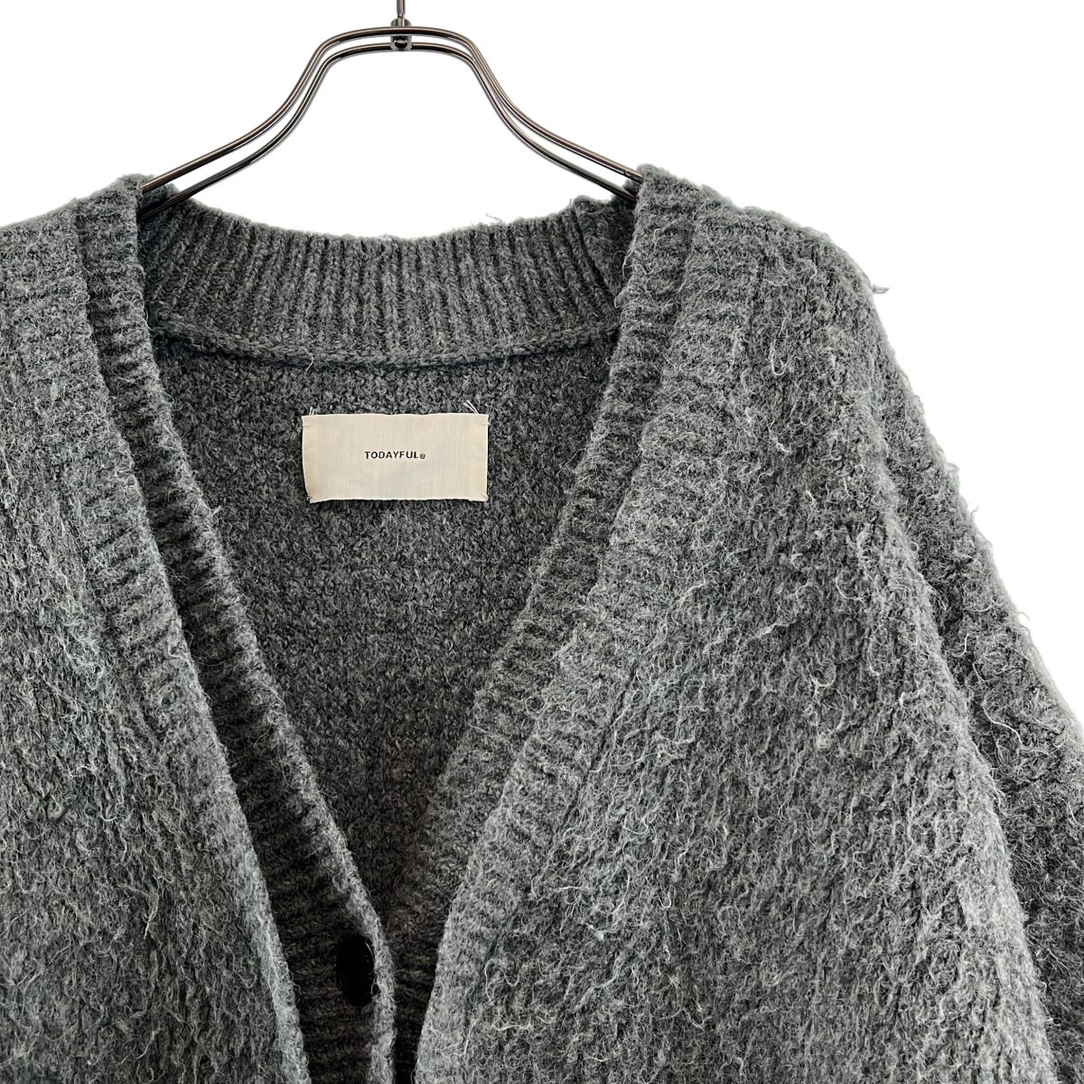 TODAYFUL / トゥデイフル | Brashed Vneck Cardigan カーディガン | F