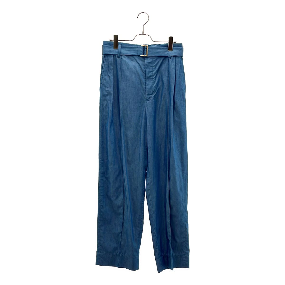 CULLNI / クルニ | Light Denim Pin Tuck Wide Pants with Long Belt パンツ | 2 | ライトブルー | メンズ CULLNI / クルニ | Light Denim Pin Tuck Wide Pants with Long Belt
