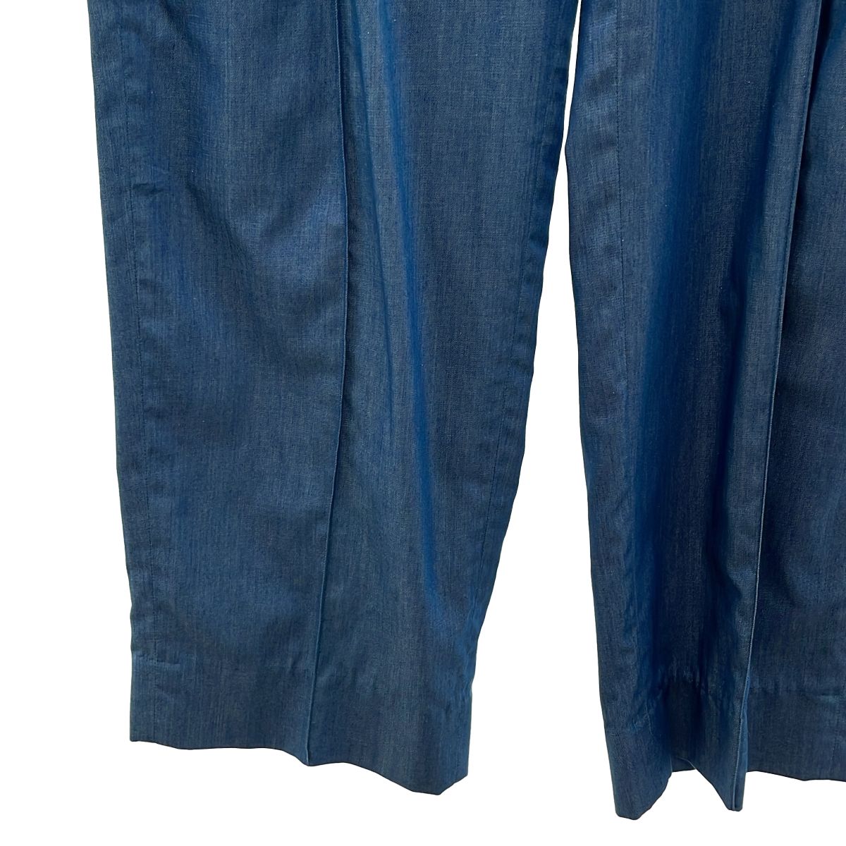 CULLNI / クルニ | Light Denim Pin Tuck Wide Pants with Long Belt パンツ | 2 | ライトブルー | メンズ CULLNI / クルニ | Light Denim Pin Tuck Wide Pants with Long Belt