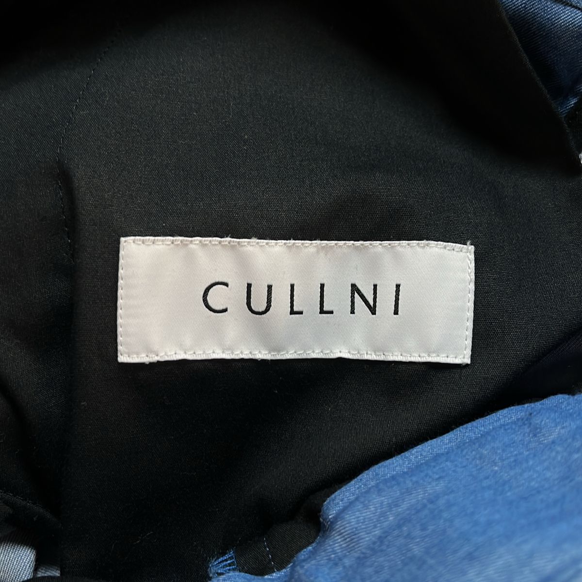 CULLNI / クルニ | Light Denim Pin Tuck Wide Pants with Long Belt