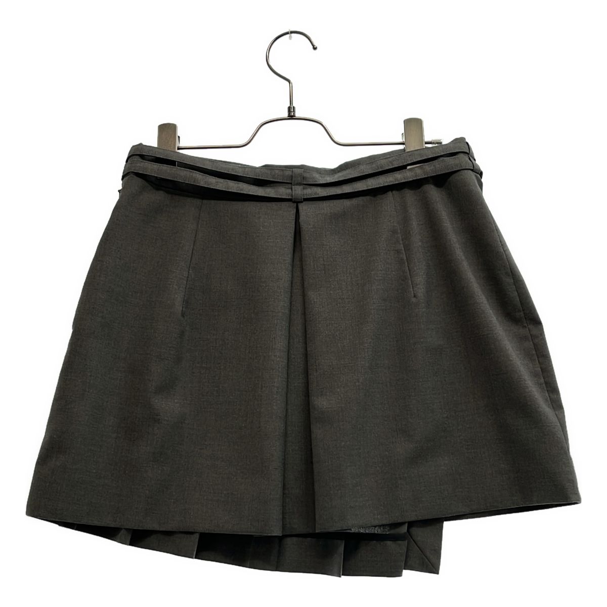 tanakadaisuke / タナカダイスケ | TWO BELTED PLEATS MINI SKIRT