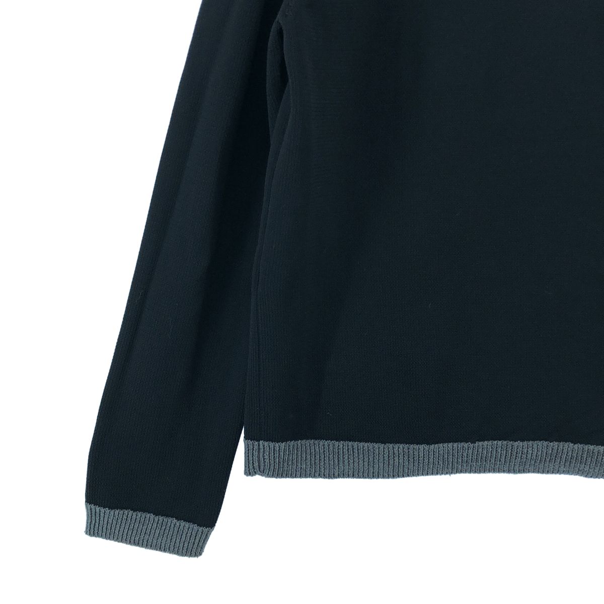BLACK COMME des GARCONS / ブラックコムデギャルソン | 2014AW | ポリエステル 切替 プルオーバー ニット | XL | ブラック | メンズ BLACK COMME des GARCONS / ブラックコムデギャルソン | 2014AW