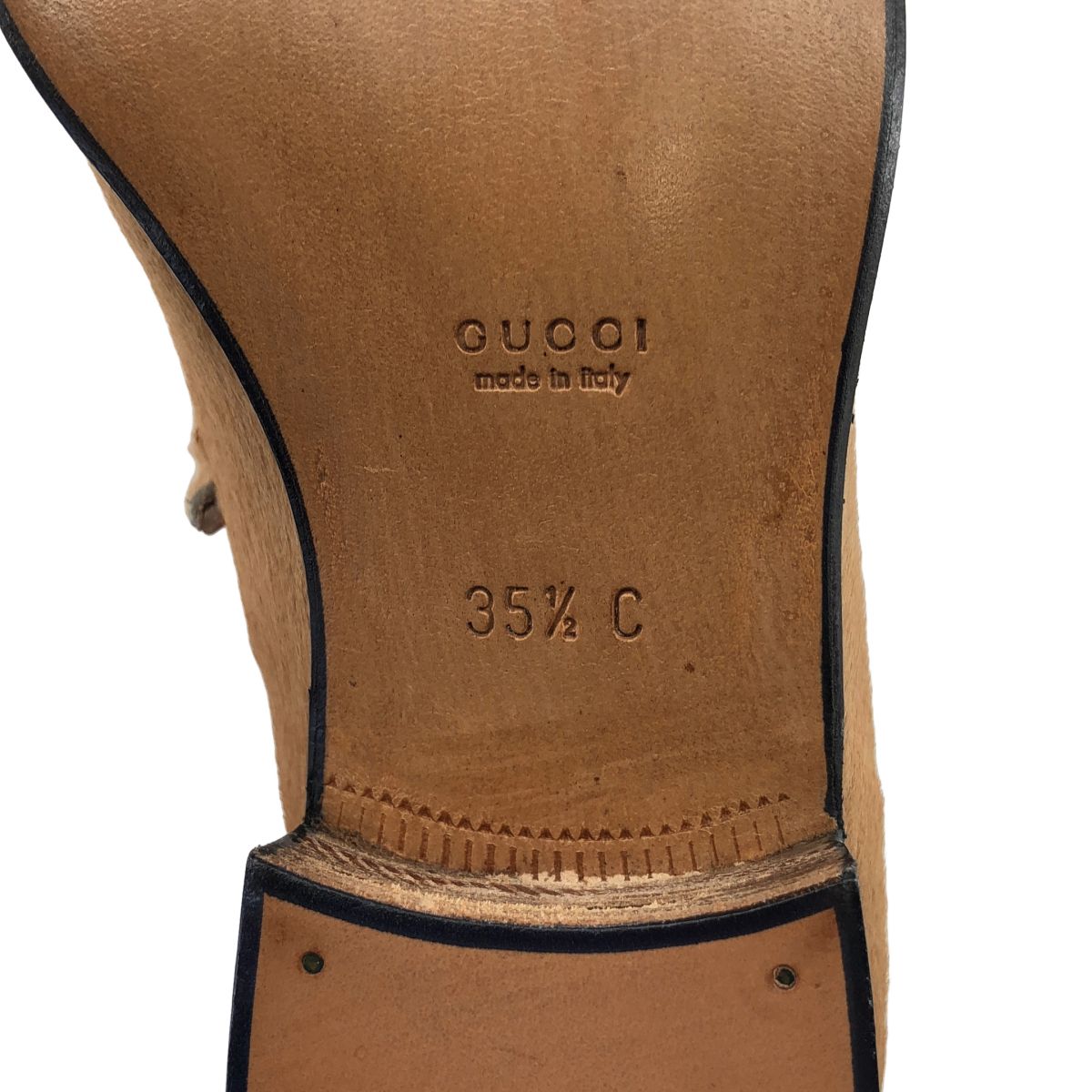 美品】 GUCCI / グッチ | ハラコ ホースビット ローファー | 35 1/2