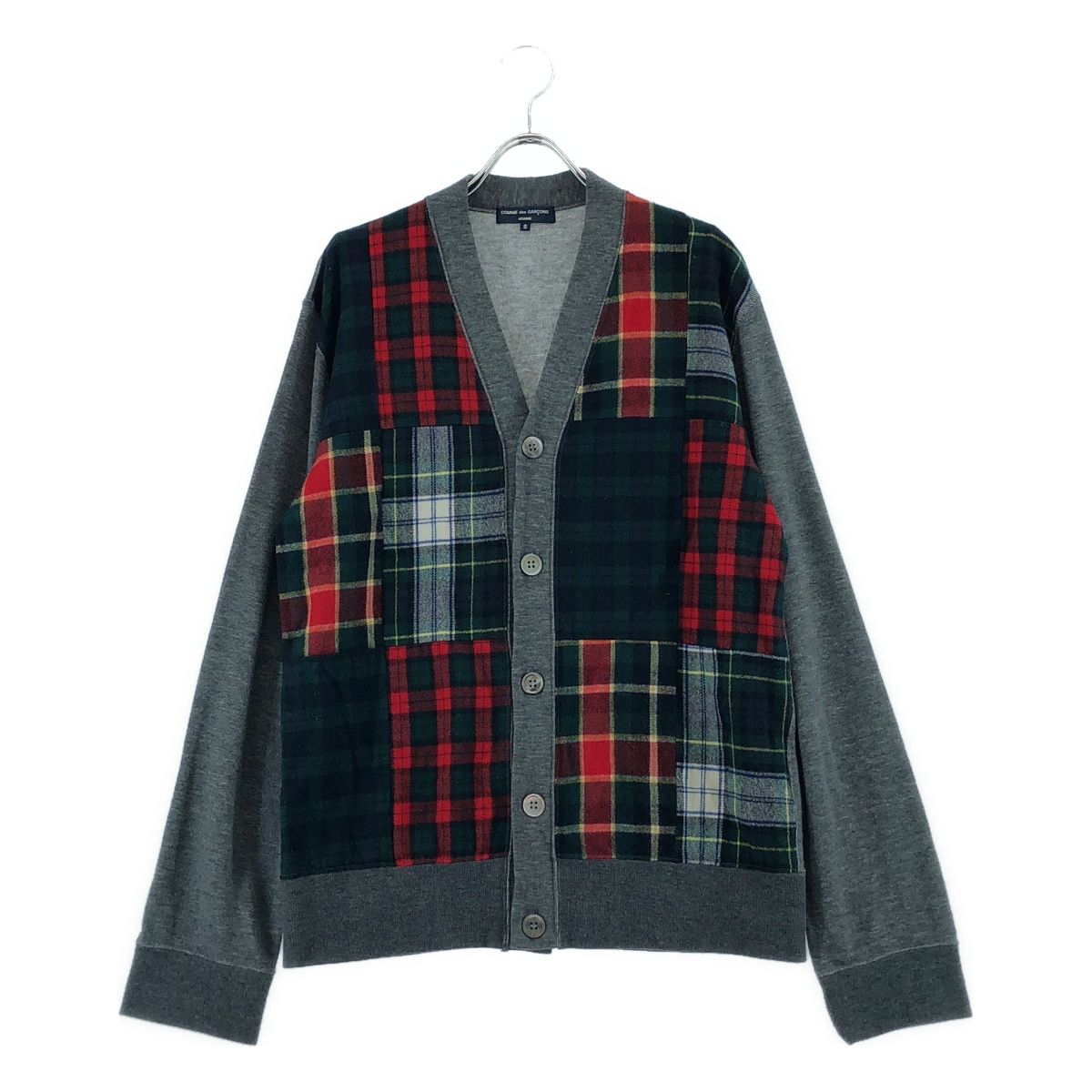 COMME des GARCONS HOMME / コムデギャルソンオム | 2011AW | タータンチェック パッチワーク カーディガン | S | マルチカラー | メンズ COMME des GARCONS HOMME / コムデギャルソンオム | 2011AW | タータン