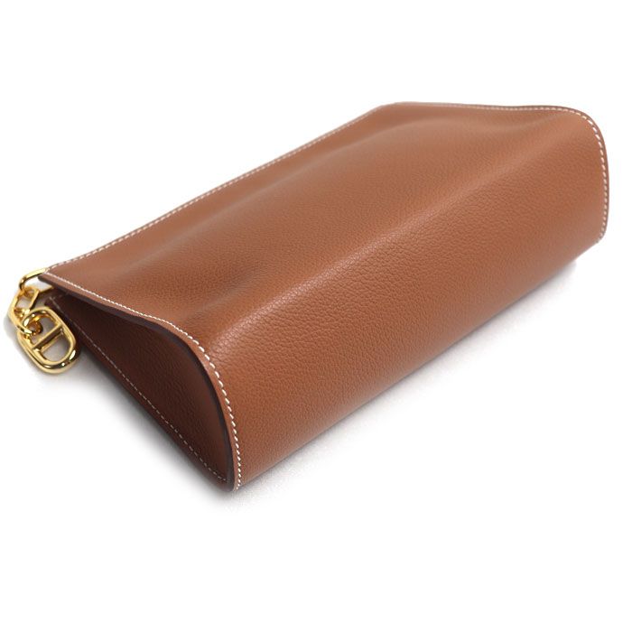 HERMES エルメス ジップアンゴーPM ポーチ ゴールド H084321CC37