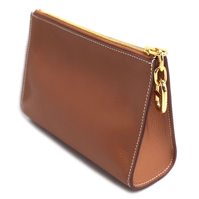 HERMES エルメス ジップアンゴーPM ポーチ ゴールド H084321CC37