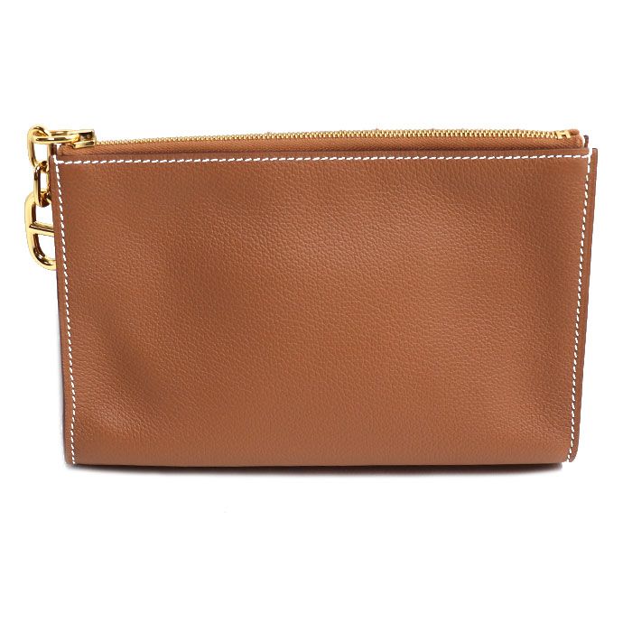 HERMES エルメス ジップアンゴーPM ポーチ ゴールド H084321CC37
