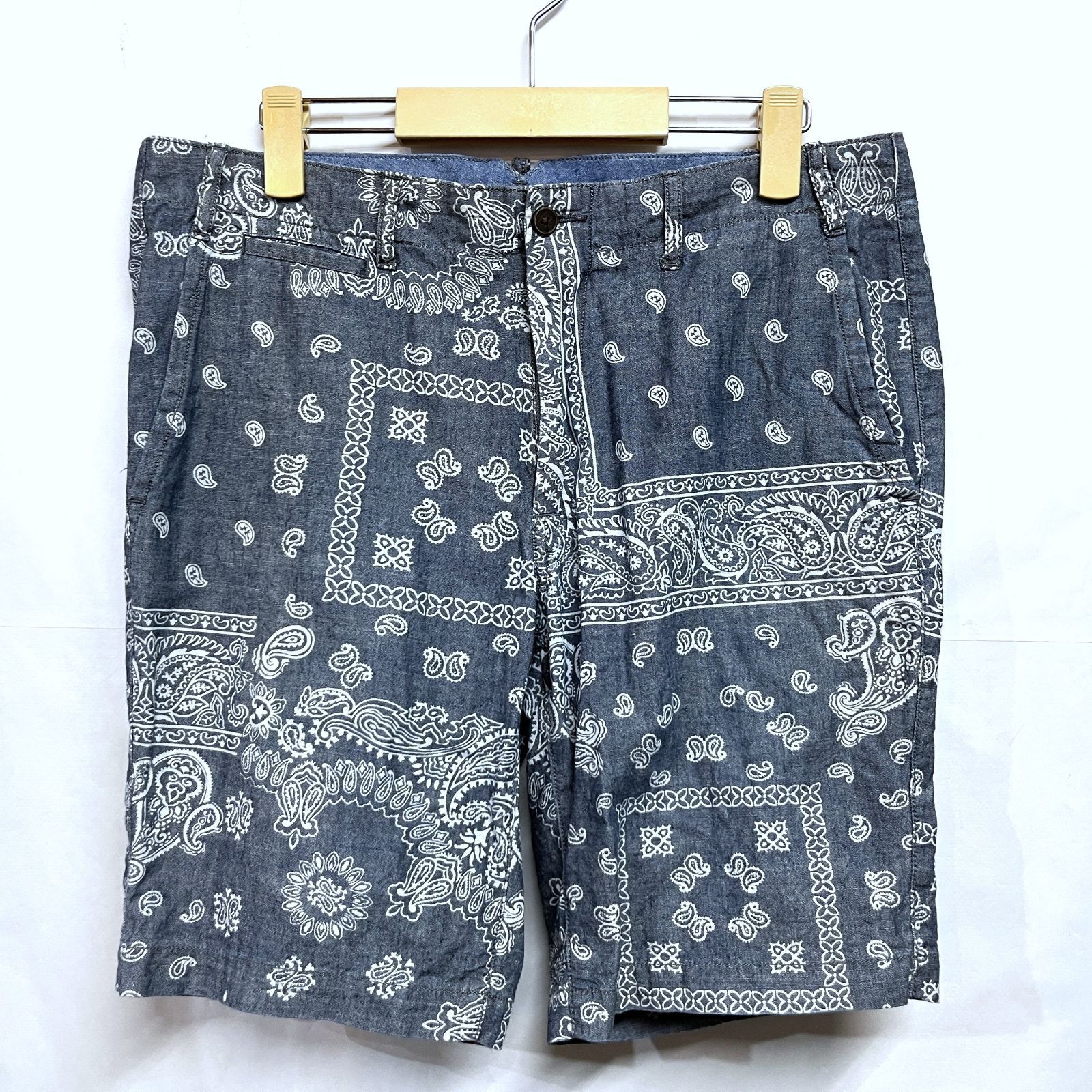 ポロラルフローレン ペイズリー柄 ショートパンツ 38 新品タグ付 ショーツ POLO RALPH LAUREN｜ポロラルフローレン ペイズリー柄 シャッブレー