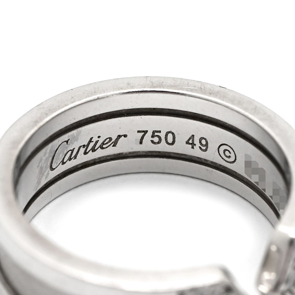 カルティエ Cartier リング 指輪 C2 ダイヤモンド ホワイトゴールド