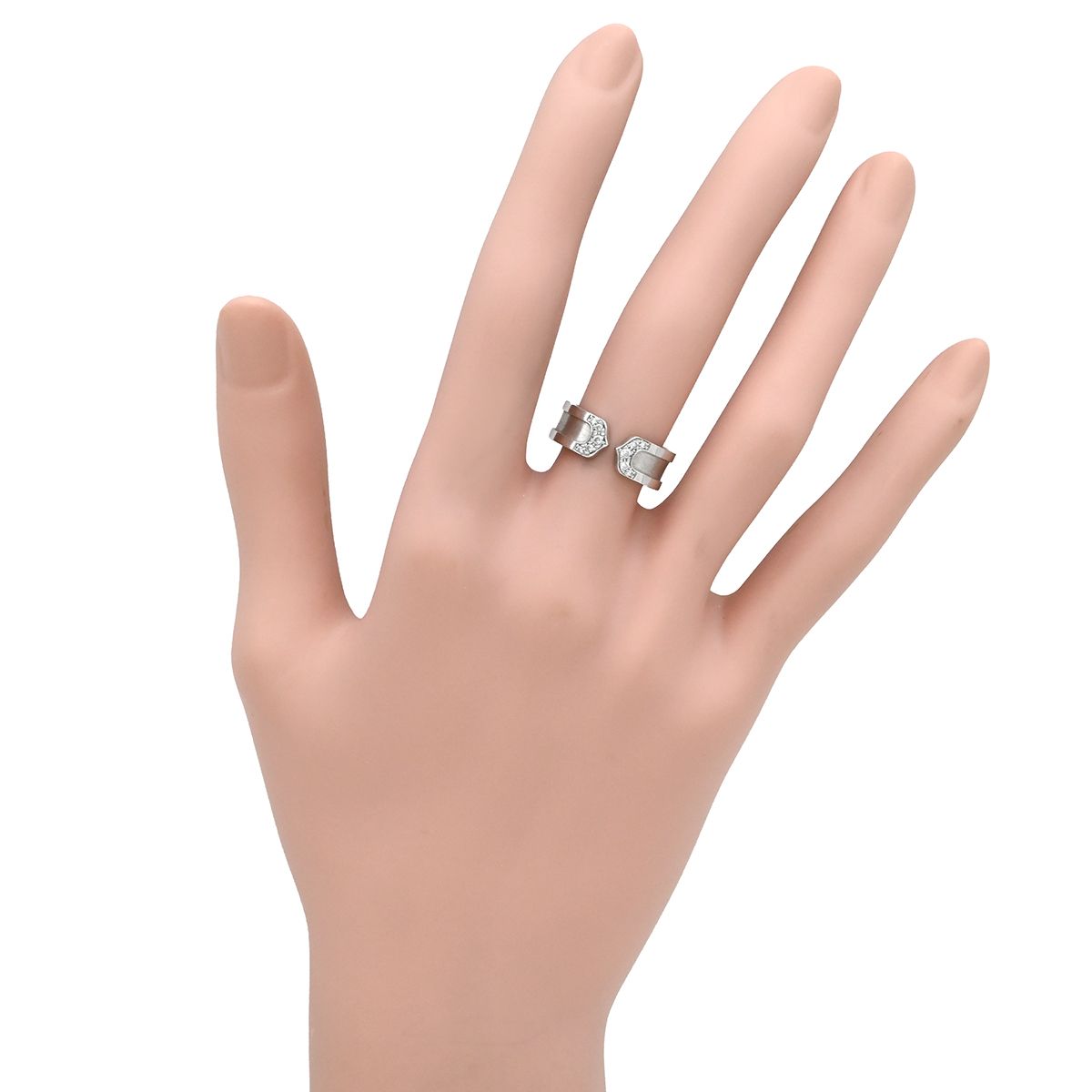 カルティエ Cartier リング 指輪 C2 ダイヤモンド ホワイトゴールド
