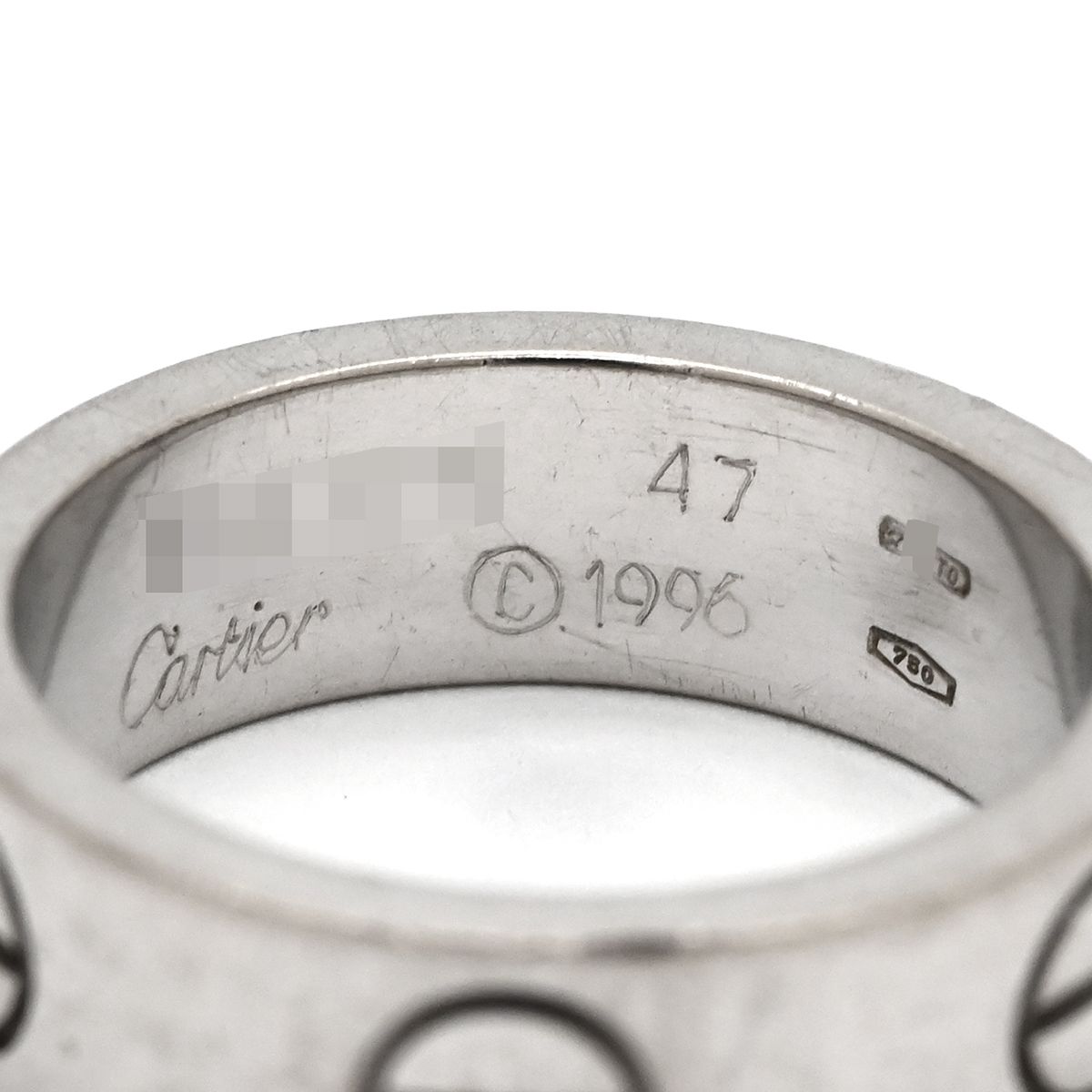 カルティエ Cartier リング 指輪 ラブリング ホワイトゴールド #47