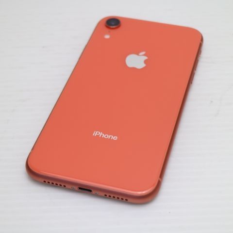 超美品 SIMフリー iPhoneXR 64GB コーラル ピンク スマホ 白ロム 即日