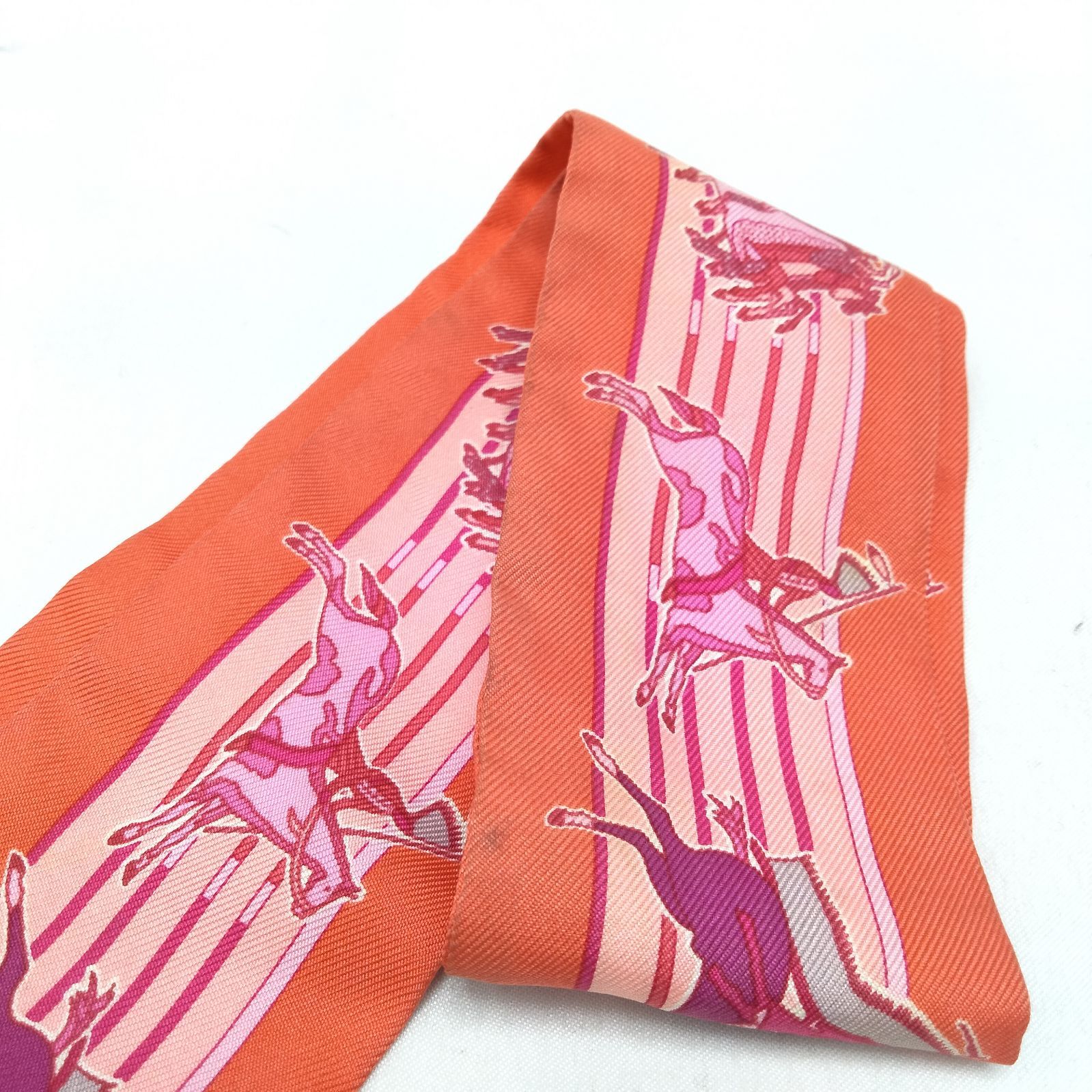 ✨️HERMES✨️エルメス ツイリー レッド シルク スカーフ - メルカリ