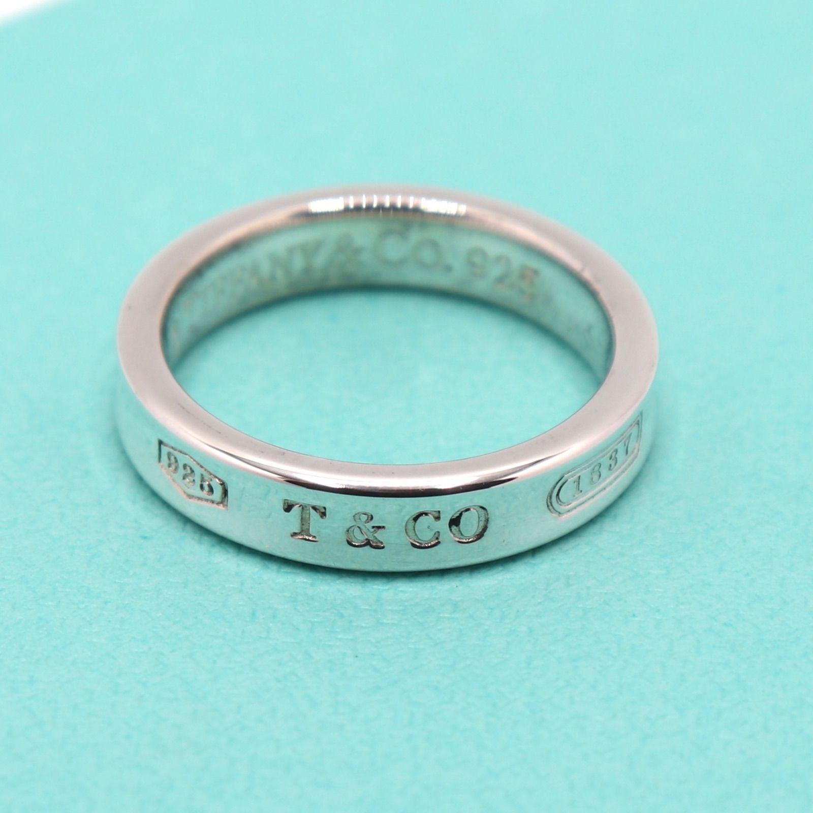 【値下げ交渉可】Tiffany & Co. 1837 シルバーリング　9号 Tiffany&Co. ティファニー 1837 ナローリング 9号 シルバー 925 - メルカリ