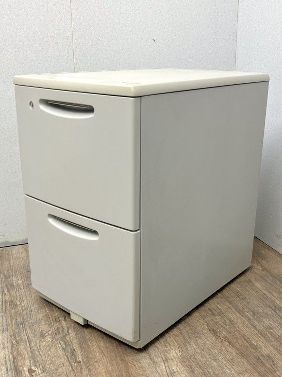 【中古品】オカムラ 2段インサイドワゴン グレー