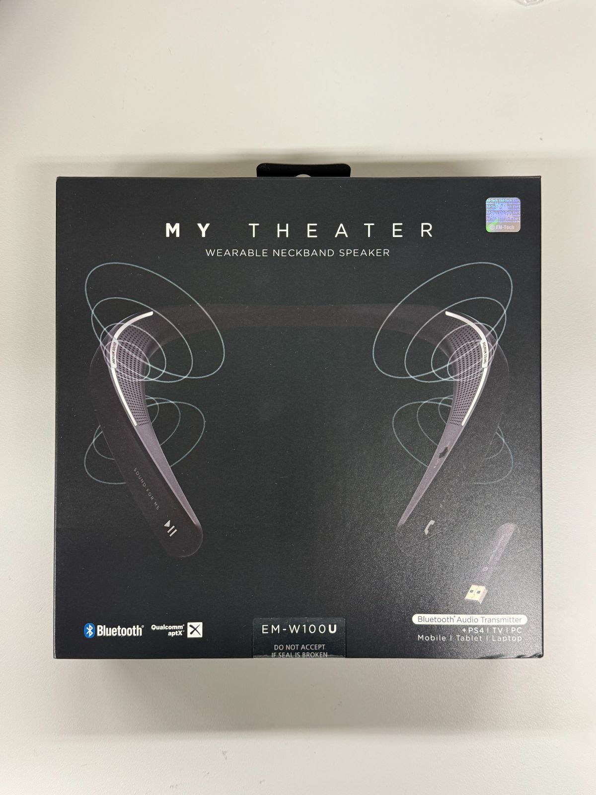 オーディオ機器 [未使用新品]MY THEATER BluetoothネックスピーカーEM